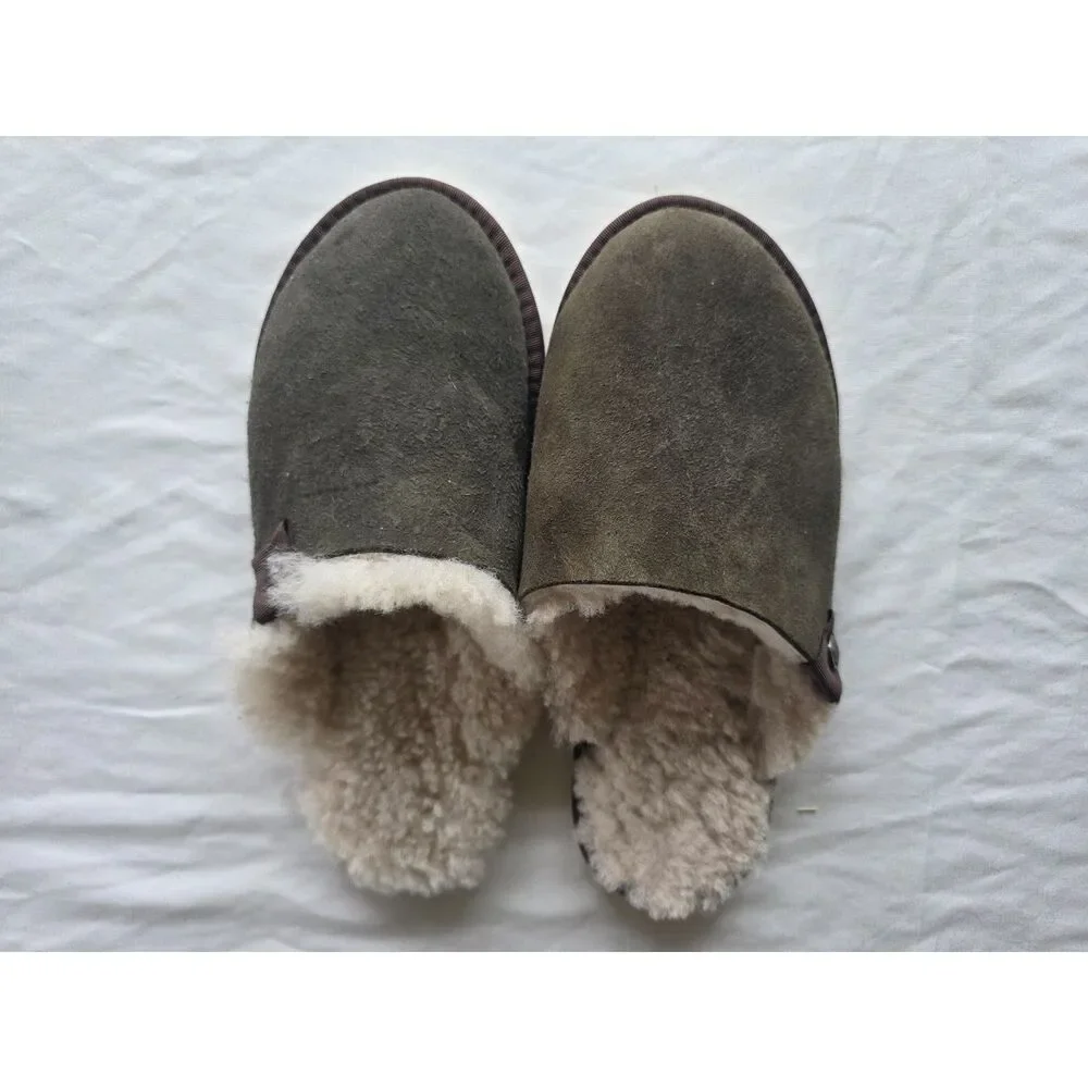 Celtic & Co Pure Sheepskin Suede Mules - Unworn - Mens 8.5/Womens 9.5